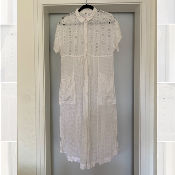 Free People Button Front Dress - Picture 1 of 8